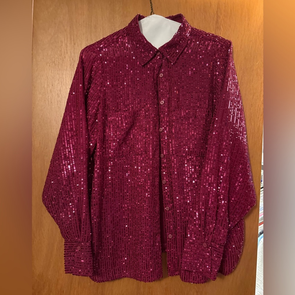 Remie Sequin Buttondown